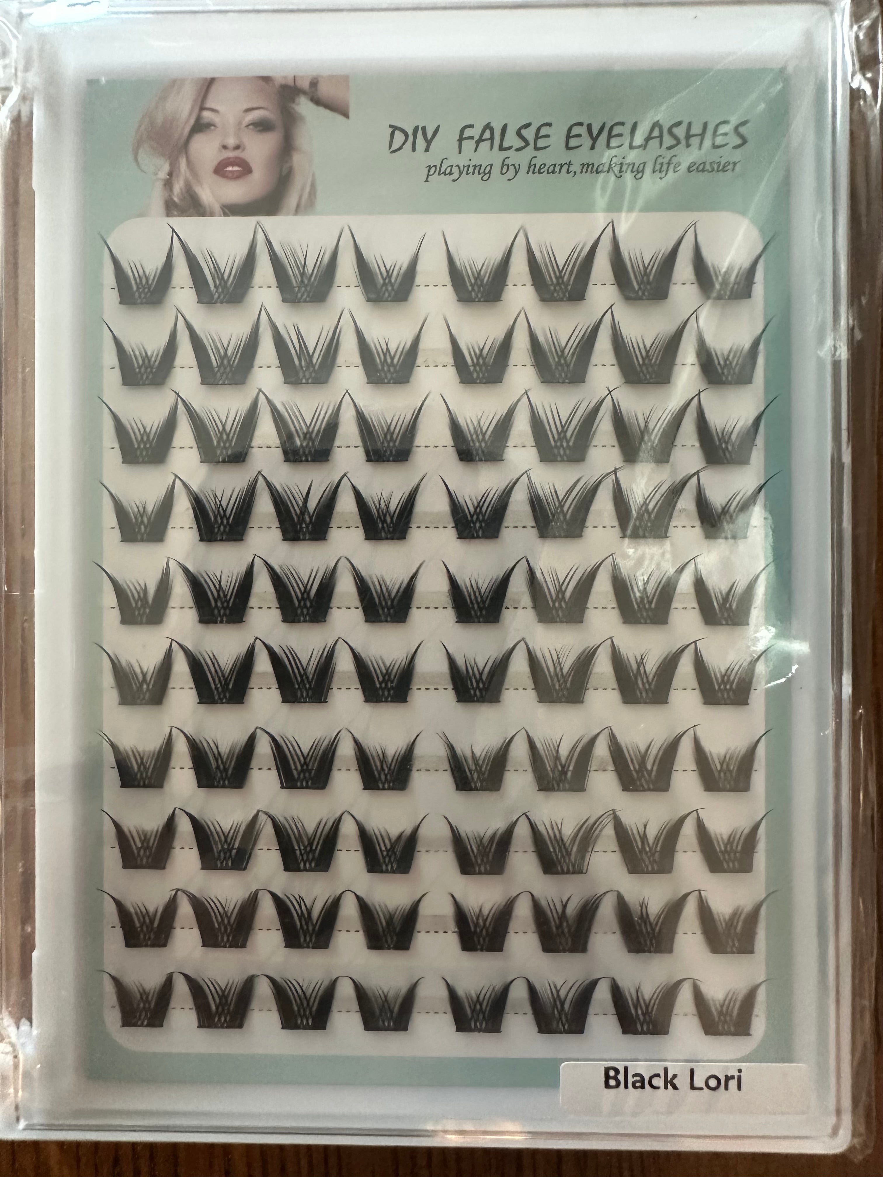 Ladies DIY double spiked faux Eyelashes