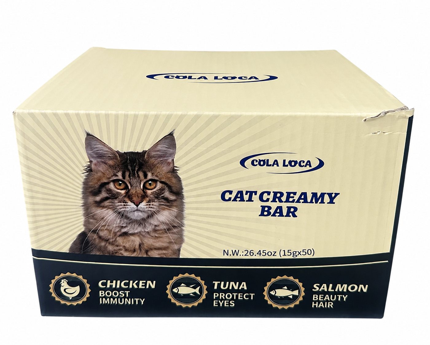 High End Quality Chicken, Tuna, & Salmon Treats (15g each x 50 Count)