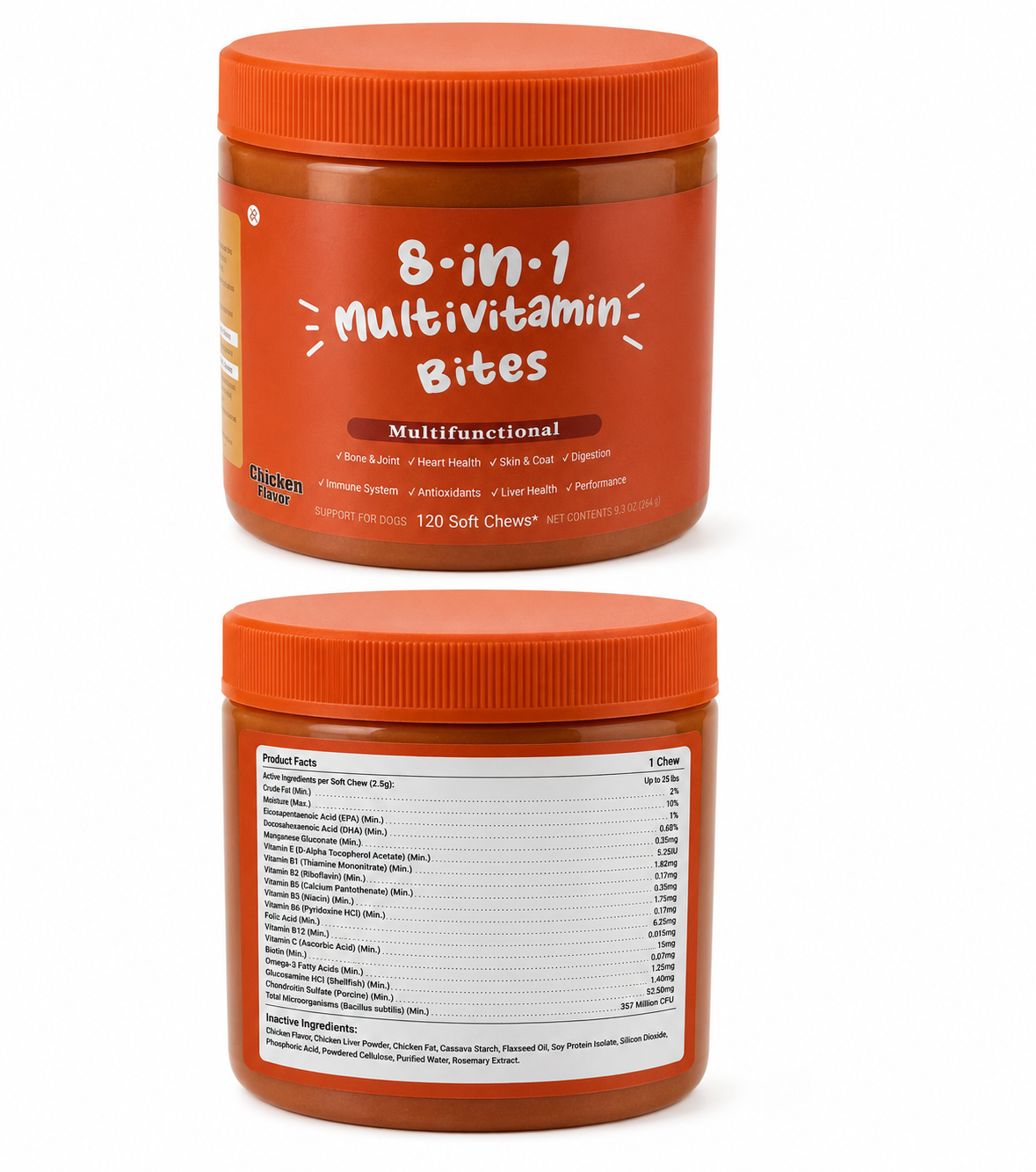 8 - in - 1 Multi-vitamin Bites Multifunctional. 120 Count